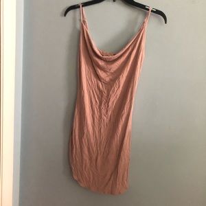 Bodycon cowl neck mini dress 👗